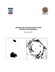 Housing Sector Recovery Plan - Antigua/Barbuda