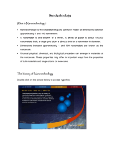 Nanotechnology - Sec 3 Blended Learning