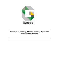 Cleaning service standards - Genesis Housing Association