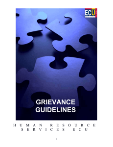 Grievance Resolution Guidelines