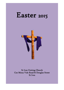 LENT and EASTER 2015 - St Ives Uniting Church
