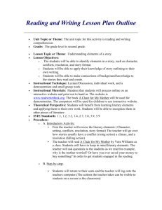 Reading and Writing Lesson Plan Outline
