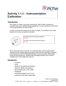 Activity 1.1.3: Instrumentation Calibration - Madison