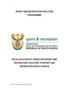 Sport and Recreation Facilities Programme