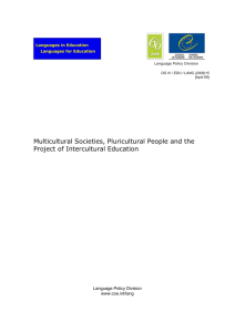 Multicultural Societies, Pluricultural People and the Project of