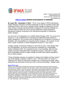 November 3, 2014 – The St. Louis chapter of IFMA
