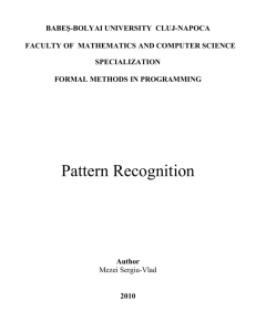 3. Pattern Recognition