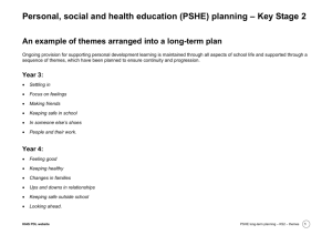 PSHE planning - Hampshire County Council