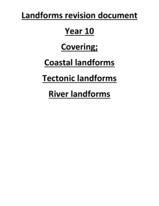 Landforms revision document