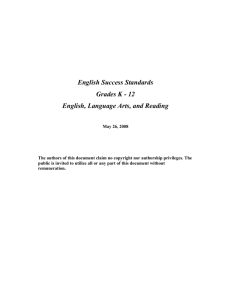 English Success Standards