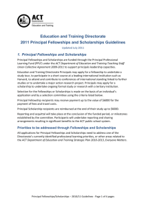 ACT Teacher Scholarships Guidelines 2008