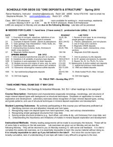 Geos 332 spring 2010 Take-home Final Exam Directions Due on