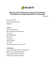 Minutes of the Thirty-third meeting of the Advisory Committee