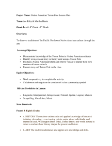 Project Name: Native American Totem Pole Lesson Plan