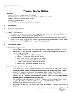 Thermal Energy - Ohio Energy Project