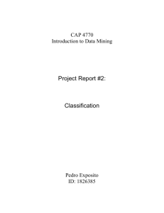 Project Report #2 - Pedro C. Exposito