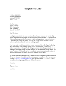 Sample Cover Letter - San Juan Unified School District
