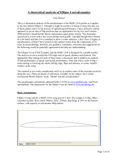 A theoretical analysis of Ellipse 4 aerodynamics