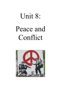 Peace and Conflict - The Polesworth School