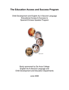 Concept Paper for a Child Development Bilingual