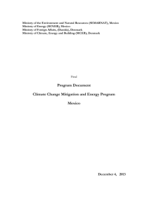 Climate Change Mitigation and Energy Programme