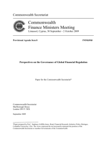 Perspectives on the Governance of Global Financial Regulation