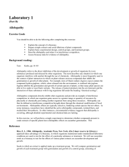 Allelopathy lab report picture