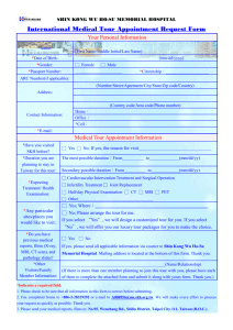 Medical Tourism Appointment Request Form