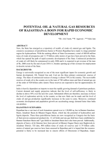 potential oil & natural gas resources of rajasthan