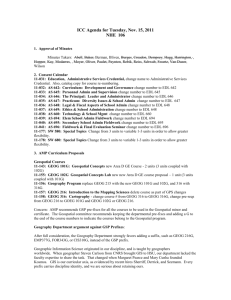 ICC Agenda for Tuesday, Nov. 15, 2011 NHE 106 1. Approval of