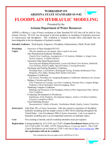 floodplain hydraulic modeling