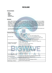IT CV Template 1 - Big Wave Digital