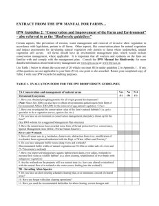 Guideline 2 “Conservation and Improvement of the Farm and