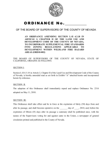 An Ordinance amending Section L-II 4.3.18 Wildfire Hazard Areas