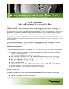 Fidelity Investments – Leap Technology Program Information Session