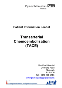 Transarterial Chemoembolisation (TACE)
