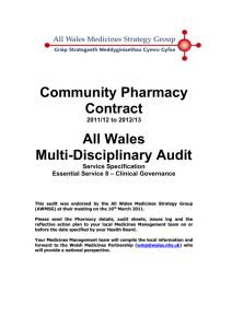 Community Pharmacy Contract All Wales Multi