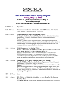 New York State Chapter Spring Program