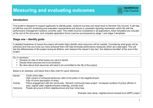 Measuring and evaluating outcomes