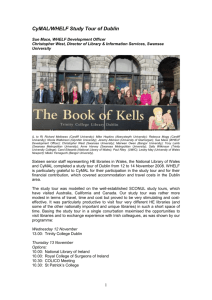 Report on the CyMAL/WHELF Study Tour of Dublin