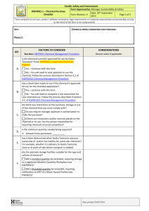HSEF0921 1 Chemical Purchase Checklist