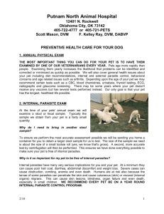 to review our Canine Annual Preventative Health Care Packet