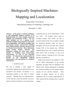 Biologically Inspired Machines: Mapping and Localization