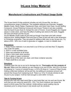 Manufacturer`s Product Usage Guidelines