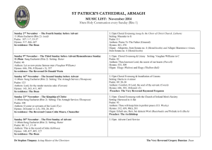 Cathedral Service Sheet November 2014