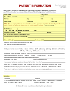 First Visit Patient Info Form