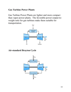 Gas Turbine Power Plants