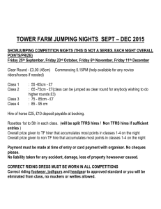 TOWER FARM JUMPING NIGHTS 2015