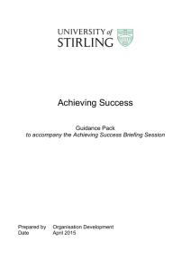 Achieving Success delegate workbook