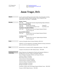 Contemporary Resume - Michigan State University